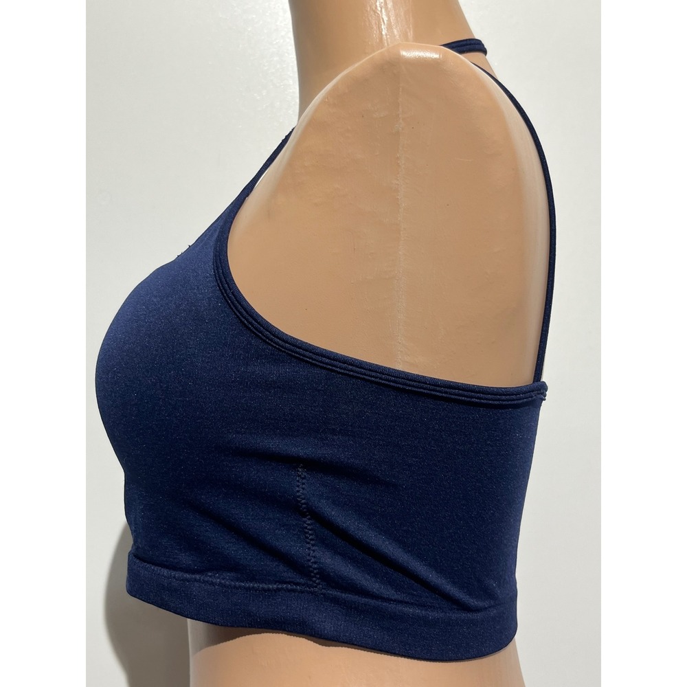 Zenana Outfitters Navy Blue Strappy Lattice Front Sports Bra NT-6659 L/XL - Picture 3 of 7